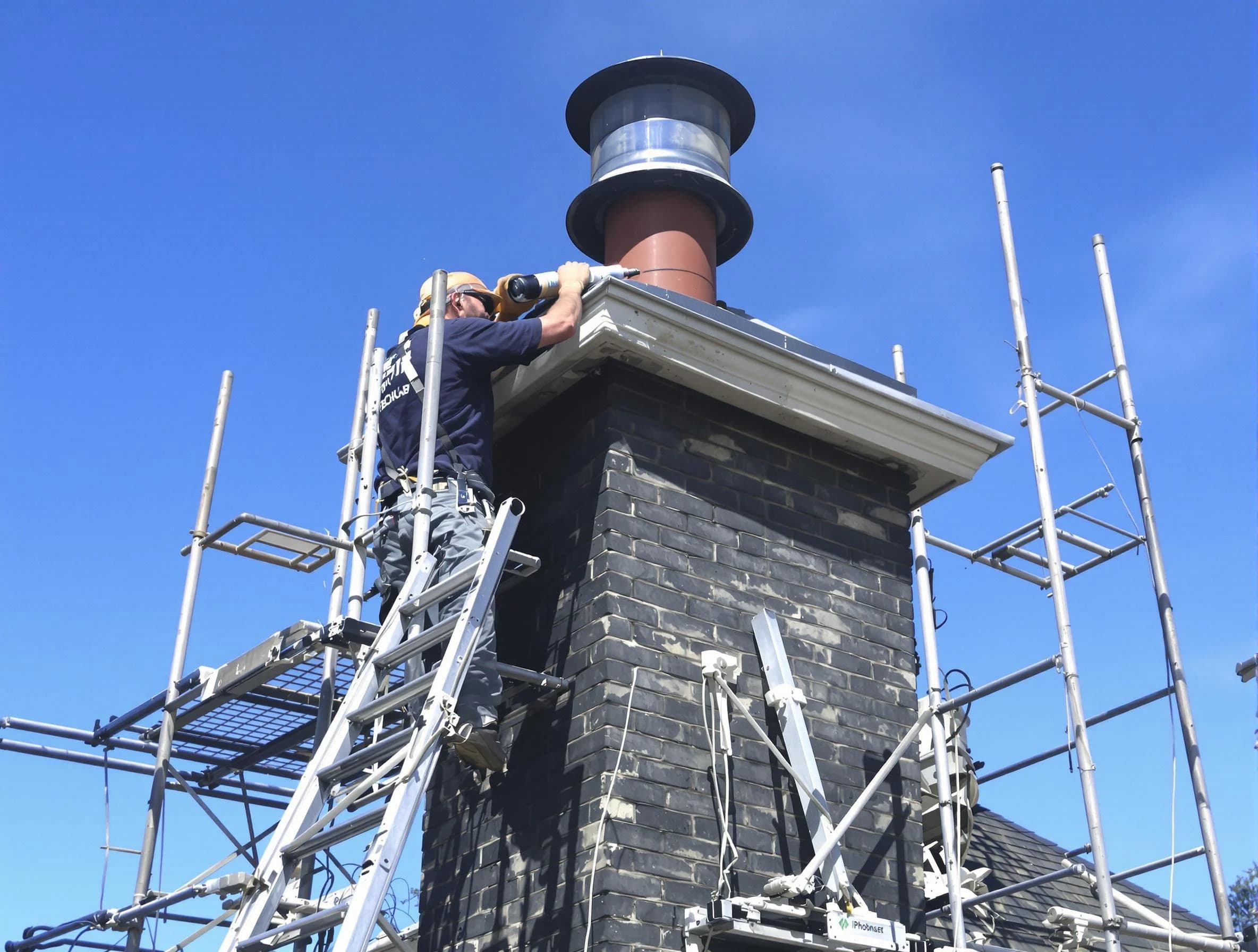 Sturdy chimney crown finished by Monument Chimney Sweep in Monument, CO