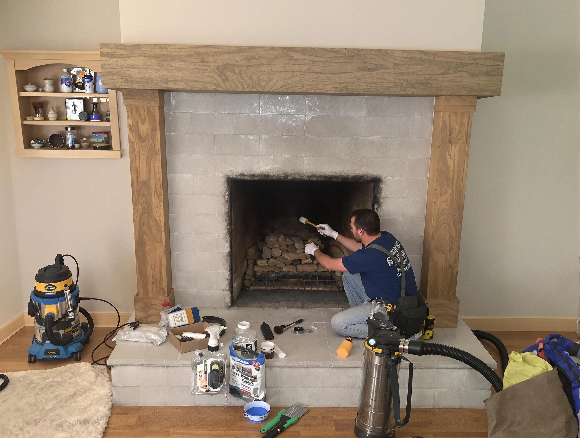 Detailed creosote removal process by Monument Chimney Sweep in Monument, CO