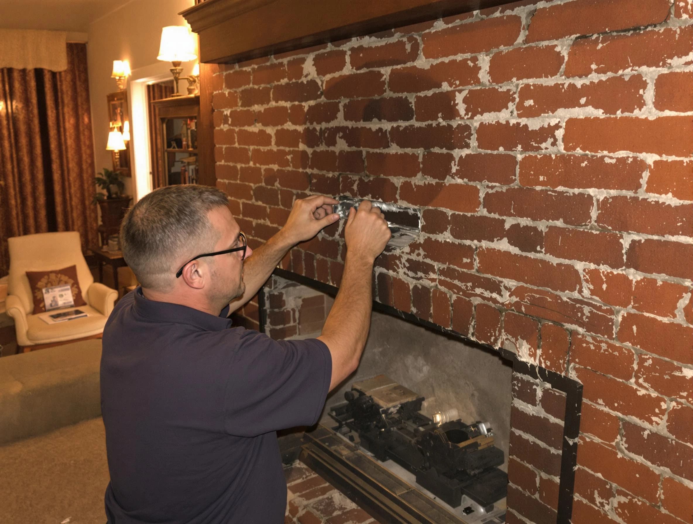 Monument Chimney Sweep expert fixing a fireplace in Monument, CO