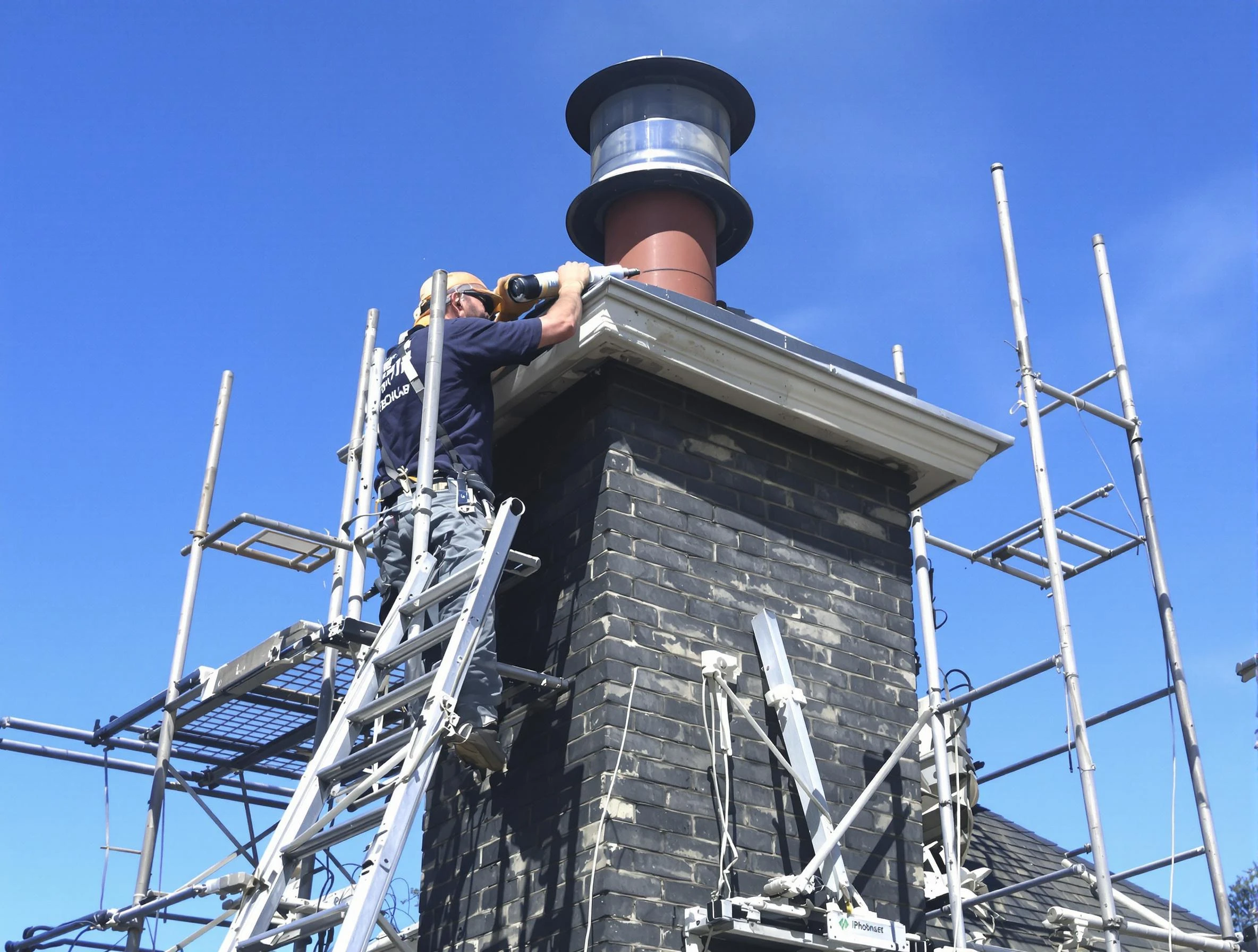 Sturdy chimney crown finished by Monument Chimney Sweep in Monument, CO