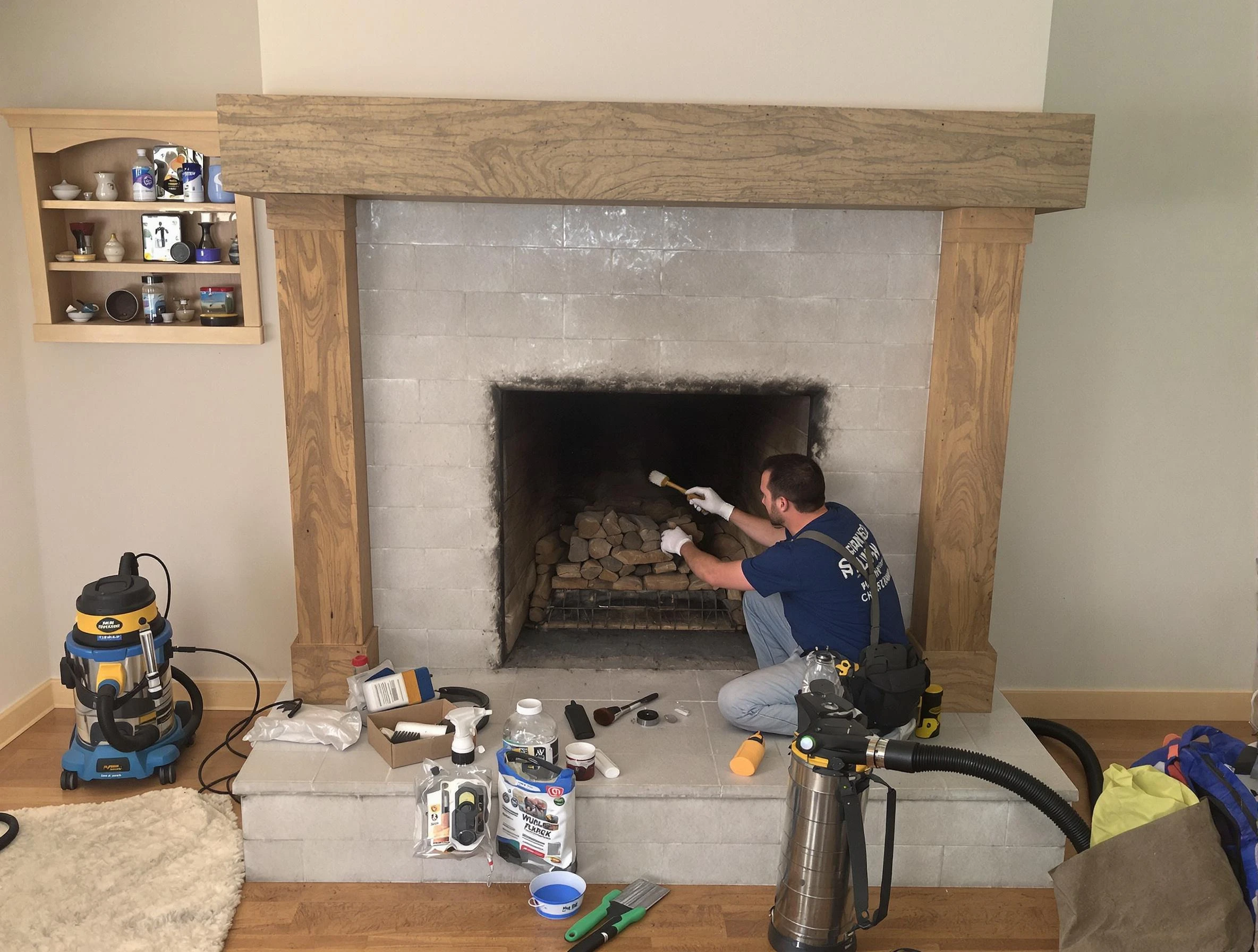 Detailed creosote removal process by Monument Chimney Sweep in Monument, CO